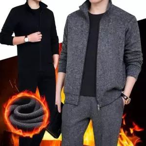 남자 트레이닝복 세트 미우 기모 져지 팬츠 집업자켓