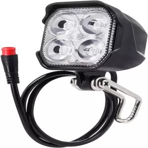 전기 자전거 헤드라이트 4Pcs LED 400루멘 24V 36V 48V 호환 방수 2핀 커넥터 야간 주행을 위한 프론트