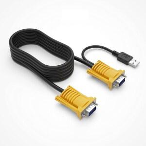 MT-VIKI 2-IN-1 USB VGA KVM 케이블 180M(6피트) 스위치 VGA용