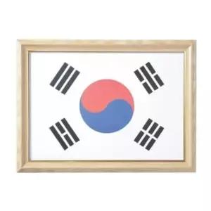대상액자 미우 태극기액자A3- 원목색 (A3용 학교 국기