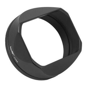 49MM 어댑터 링이 있는 후지필름 X100VI 후지 X100V 카메라 블랙용 HAOGE LH-X54B 사각 메탈 렌즈 후드