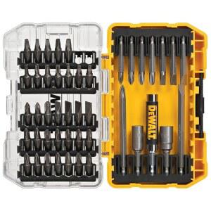 DEWALT 드라이버 비트 세트(터프 케이스 포함) 45피스(DW2166) 그레이/실버 포함)
