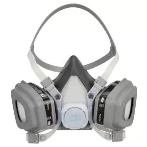 3M 하프 페이스피스 일회용 어셈블리 51P71 NIOSH 승인 유기 증기/P95 호흡 보호(OV/P95) 소형 영구 부착
