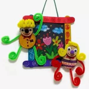 [셀러에이드]모루 그림 사포 꾸미기 나무 조립 칼라스틱 조각 초등 키트