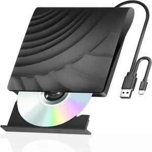 PC용 외장 블루레이/DVD 드라이브 휴대용 USB 3.0 타입C 블러레이 버너 및 플레이어 Mac OS Windows