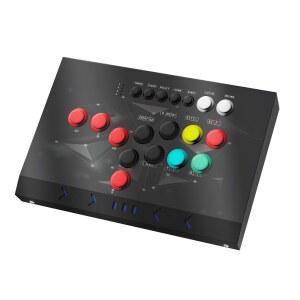 DOYO Arcade Stick Joystick for home, PC/ fighting Joystick-Durable Pi with / Switch/NEOGEO Mini/Android/Raspberry iron Fightstick (Black) Compatible PS3
