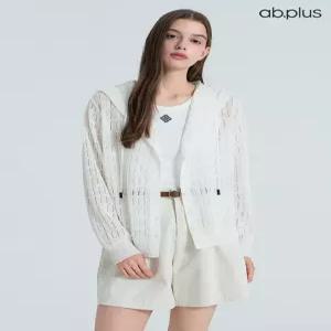 [ab.plus] 여름 린넨 블렌디드 스카시 후드 니트 가디건 (LSA2MY37A)
