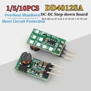 1/5 10pcs DD4012SA 1A DC 5-40V ~ 3V 3.3V 5V 6V 7.5V 9V 12V 레귤레이터 DC-DC 스텝다운 벅 컨버터 모듈