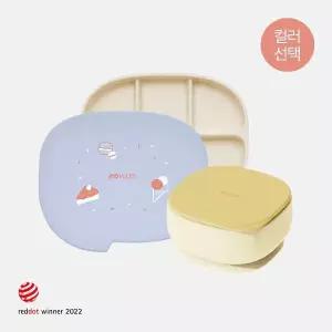 [보리보리/모윰]실리콘 초강력 5구 흡착식판+흡착볼 세트