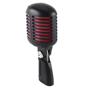 1PCS 전문 클래식 레트로 다이나믹 보컬 마이크 라이브 공연 가라오케를 블랙 & 레드 스윙