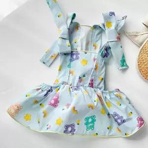 강아지 꿈나라 원피스 1P 시원한 민소매 뷔스티에 강아지여름옷