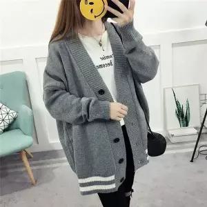 [하프클럽/]모던라인베이직핏 레이디스 오버사이즈 캐주얼 니트탑 니트가
