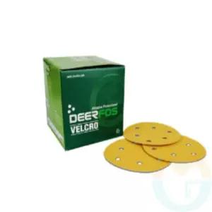 125mm 6H 그라인더사포 100매입 220방 목공사포 에어페이퍼 네일드릴흡진기