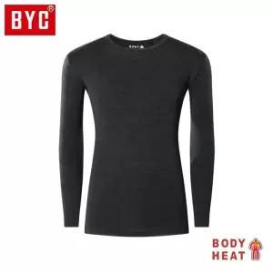 [디오엘]BYC 남성 보디히트 베이직 U넥 긴팔티 S0029 재색 (8514451A)
