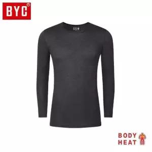 [디오엘]BYC 남성 보디히트 U넥 긴팔T DOLU2233-재색 (8514443A)