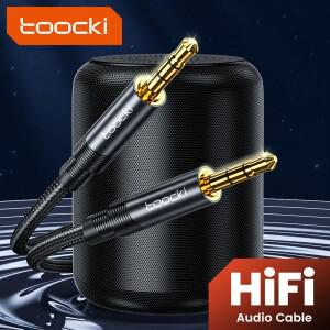 Toocki 오디오 Aux 케이블 3.5mm 남성-남성 잭 코드 자동차 헤드폰 확장 스피커 와이어 삼성호환 샤오미호