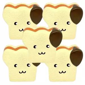강아지 라텍스 장난감 식빵 5P 삑삑이 토이 터그놀이
