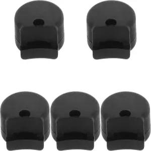 밀리스텐 5pcs 블랙 클라리넷 엄지 받침대 고무 핑거 지지대 쿠션 연주자용 관악기 액세서리