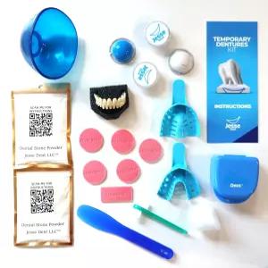 제시 덴트 DIY 틀니 12개로 구성된 맞춤형 키트 사용하기 간편합니다 상하의 이상적인 미소를 위한 가정용