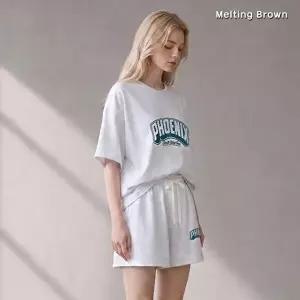 [셀러허브 패션][멜팅브라운] 여자 반팔셋업 여름 트레이닝투피스 D88 (50506975)