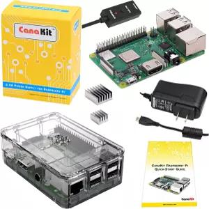 프리미엄 클리어 케이스와 2.5A 전원 공급 장치가 포함된 CanaKit 라즈베리 파이 3 B+ (B 플러스)