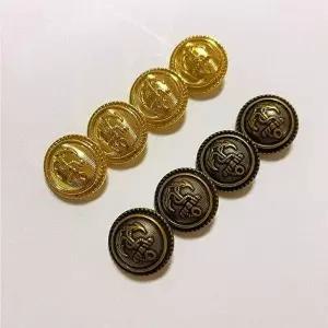 4P 교복 코트 정장 25mm 단추 빈티지단추 셀프 리폼 가디건 스웨터 브론즈-WFMQ213