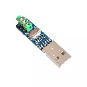 HiLetgo 5V PCM2704 사운드 카드 디코딩 모듈 DAC 디코더 보드 PC 컴퓨터 USB POWER LOGIC 공급