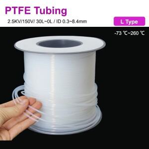 PTFE 튜브 ID 0.3~8.4mm F46 열 보호기 전송 모세관 절연 호스 견고한 파이프 온도 내식성