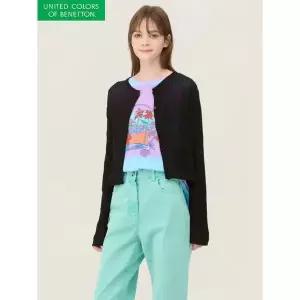 베네통 백 리본 자수 가디건 BAKCA4631_P419756238