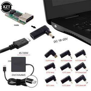 노트북 전원 어댑터 커넥터  DC 플러그  USB C 타입 암-범용 수  레노버호환 아수스호환 hp 호환 델 에이서