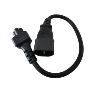 IEC320 C14 ~ C5 남성 여성 PDU PSU 컴퓨터 어댑터 변환기 전원 연장 코드 케이블 20cm
