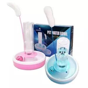 [셀러에이드]고양이 3in1 장난감 급수기 1P 반자동 보울 물그릇 고양이토이급수기