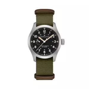 해밀턴 MUST IT_ H69509930 카키필드 남성 나토밴드 메커니컬 40mm