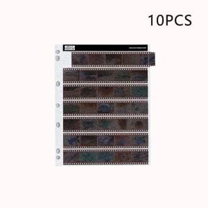 10pcs 35mm 120/135 네거티브 필름 보관 페이지 무산소 가방 흑백 컬러 필름 슬라이드 보존 장치 페이지 장