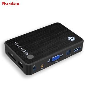자동차 TV 용 4K 울트라 HD 미디어 플레이어 SD MMC RMVB MP3 USB 외부 U 디스크 박스 VGA MKV H.265