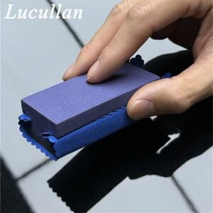 진한 파란색 스웨이드 옷을 가진 Lucullan 보라색 세라믹 코팅 어플리케이터 자동차 세라믹 코팅을 위한 완