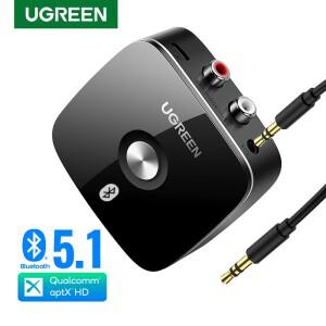 Bluetooth RCA 수신기 5.1 aptX HD 3.5mm 잭 Aux 무선 어댑터 TV 차량용 음악 오디오