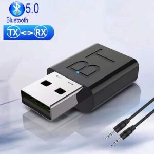 USB 블루투스 BT 5.0 송신기  리시버 스테레오  RCA  TV  PC  헤드폰  홈 차량용 HIFI 오디오  3.5mm AUX