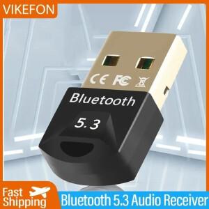 VIKEFON 2024 Pc 용 새 Bluetooth 어댑터 Usb 5.3 스피커 마우스 키보드 동글 수신기 음악 오디오 송신기