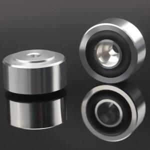 HIFI 스피커 스파이크 스탠드 발 패드  알루미늄 합금 절연 흡수 충격 증폭기 베이스 발  CD 앰프용  4 개