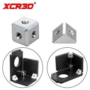 XCR3D 프린터 브래킷 고정 부품 부품 시트 커넥터 삼각형  큐브 알루미늄 블록 나사 너트 DIY 액세서리 5pc