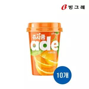빙그레 쥬시쿨 에이드 금귤감귤 250ml 10개