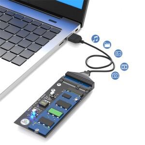M.2 NGFF-SATA 어댑터 카드 Key B SSD 컨버터 NGFF M2-2.5인치 SATA III 드라이버 2280 2242