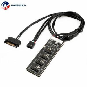 USB 2.0 허브 헤더 분배기  SATA IDE Molex 전원 케이블  CPU 팬 RGB 라이트 프린터  와이파이 리시버  1-4