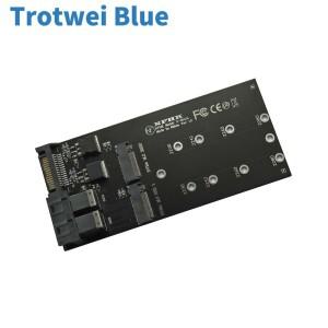 SFF-8643 U.2 에서 NVMe M.2 NGFF SSD 변환 카드 어댑터  듀얼 M-키 라이저 2 포트