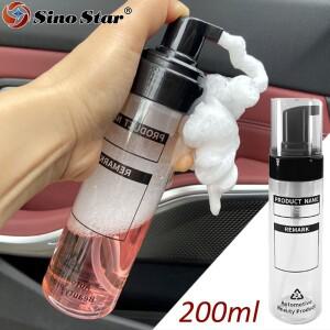 200ML PET 포밍 병 자동차 인테리어 프레스 헤드 워시 샴푸 컨테이너 희석 리필 휴대용 디스펜서