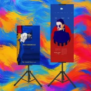 전시회 행사 안내판 포스터 스탠드 POP 거치대