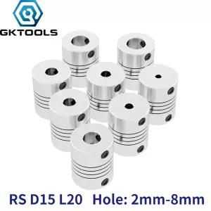 알루미늄 Z축 플렉시블 커플링 스테퍼 모터 커플러 샤프트 커플링 3D 프린터용 D15L20 2mm 3mm 4mm 5mm 6mm