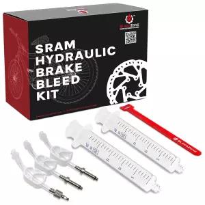 SRAM 유압 브레이크용 블리드존 키트 - 자전거 바이크 재사용 가능한 주사기와 에지 도구가 포함된