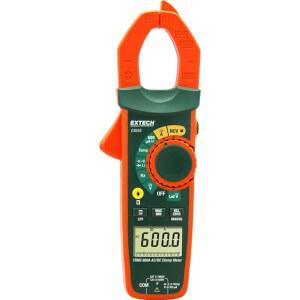 비접촉 전압 감지(NCV)가 있는 Extech EX655-600A 트루 RMS AC/DC 클램프 미터